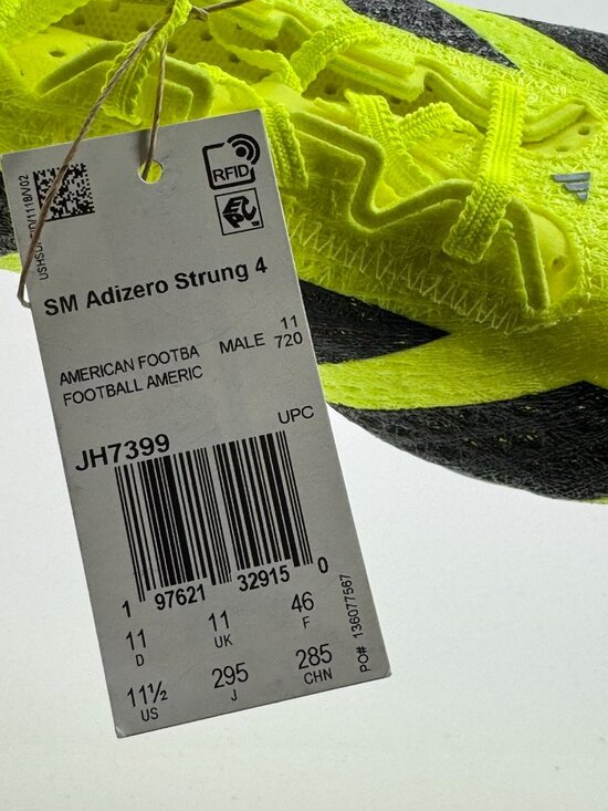 Adidas Adizero Strung 40 \'Team Solar Yellow 2\' JH7399 Football Multi Size main image 8